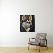 Schönes Husky Throw Kissen Wandteppich (Beispiel)