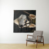 Schönes Husky Throw Kissen Wandteppich (Beispiel (Horizontal))