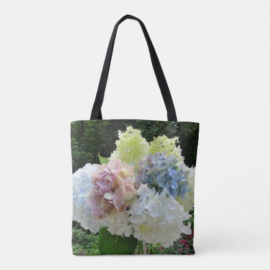 Schönes Hydrangea Bouquet Monogram Initial Bag Tasche (Rückseite)