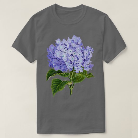 Schönes Hydrangea-T-Shirt T-Shirt (Design vorne)