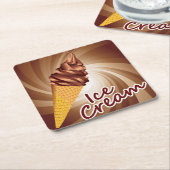 Schönes Ice Creme Cone Untersetzer Set (angewinkelt)