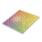 Schönes indianisches Blumenmuster Fliese (Seite)