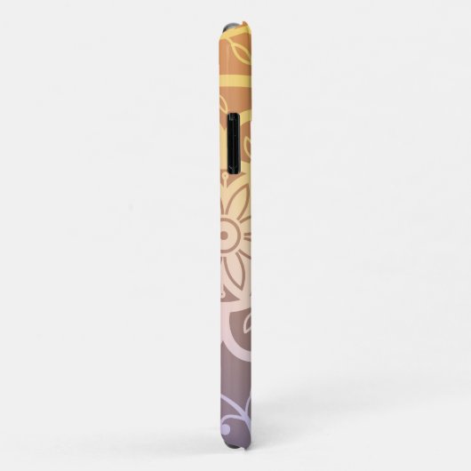 Schönes indisches Blumenmuster Case-Mate iPhone Hülle (Hinten/Rechts)