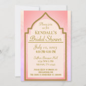 Schönes indisches Brautparty für arabische Nächte Einladung (Vorderseite)