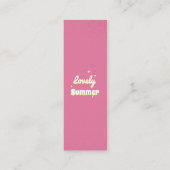 Schönes, individualisierbares Mini-Lesezeichen Telefonnummerkarte (Vorderseite)