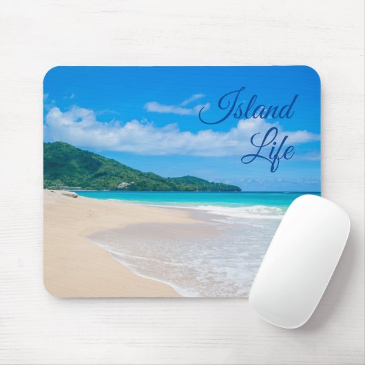 Schönes Insel-Lebens-tropischer Strand Mousepad (Mit Mouse)