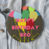 Schönes Inspiration Happy Birthday Bro Button (Beispiel)