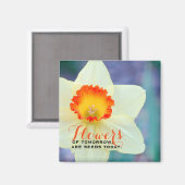 Schönes, inspirierendes Daffodil Magnet (Vorderseite/Rückseite)