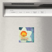 Schönes, inspirierendes Daffodil Magnet (In Situ (Geschirrspüler))