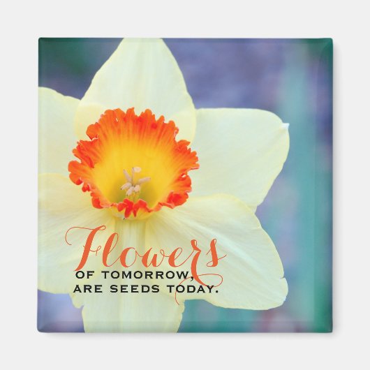 Schönes, inspirierendes Daffodil Magnet (Vorne)