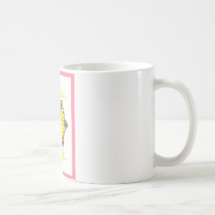 Schönes Inspirierendes Sternen-Blumen-Vektormuster Kaffeetasse