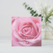 Schönes inspirierendes Zitat Wahre Schönheit Karte (Stehend Vorderseite)