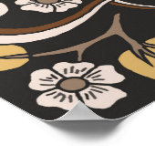 Schönes islamisches Medaillon nahtloses Muster tex Poster (Ecke)