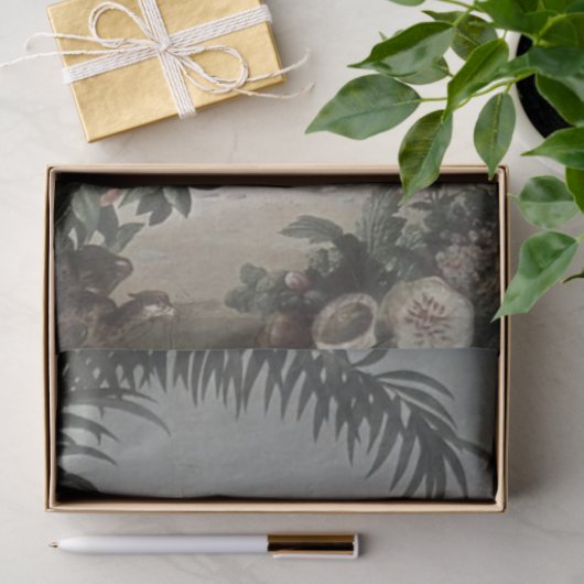 Schönes italienisches Blumengartenpapier Seidenpapier (Geschenk)