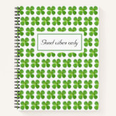 Schönes Jade Tree Green Blätter Notebook Notizblock (Vorderseite)