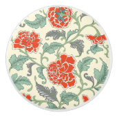 Schönes japanisches Blumenmuster Vintag Keramikknauf (Vorderseite)