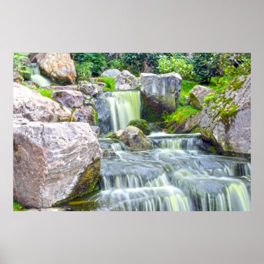 Schönes japanisches Gartenbild Poster (Vorne)