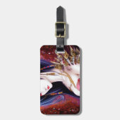 Schönes japanisches Girl Gothic Fantasy Triptych Gepäckanhänger (Vorderseite vertikal)