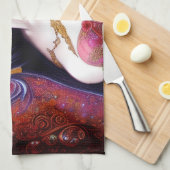 Schönes japanisches Girl Gothic Fantasy Triptych Geschirrtuch (Viertel Falte)