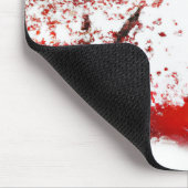 schönes japanisches Haus in Kirschblütenwald Mousepad (Ecke)