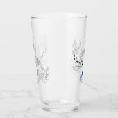 Schönes japanisches Koi Fish Schwimmen Glas (Links)