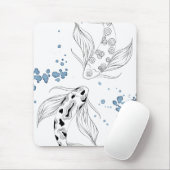 Schönes japanisches Koi Fish Schwimmen Mousepad (Mit Mouse)