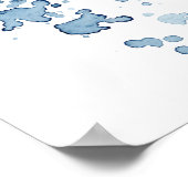 Schönes japanisches Koi Fish Schwimmen Poster (Ecke)