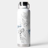 Schönes japanisches Koi Fish Schwimmen Trinkflasche (Rückseite)