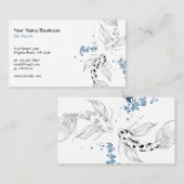 Schönes japanisches Koi Fish Schwimmen Visitenkarte (Vorne/Hinten)