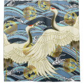 schönes japanisches Musterdesign Duschvorhang (Vorderseite)