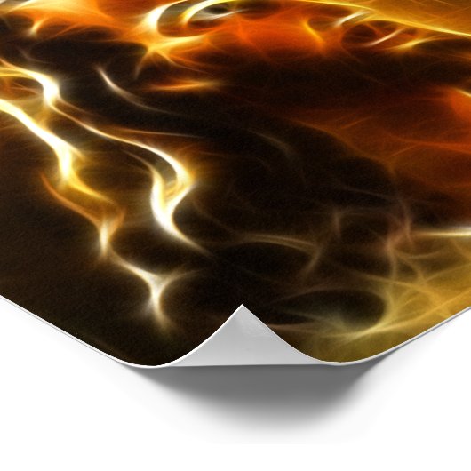 Schönes Jesus Portrait 2 Poster (Ecke)