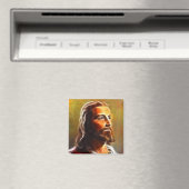 Schönes Jesus-Portrait Magnet (In Situ (Geschirrspüler))