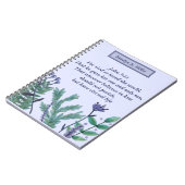 Schönes John 3:16 Hübsches Christliches Zitat Notizblock (Linke Seite)