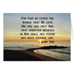 SCHÖNES JOHN 3:16 SCRIPTURE SUNRISE-FOTO