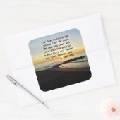 SCHÖNES JOHN 3:16 SCRIPTURE SUNRISE-FOTO QUADRATISCHER AUFKLEBER (Umschlag)