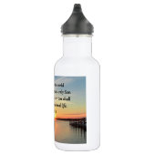 SCHÖNES JOHN 3:16 SONNENSET FOTO DESIGN TRINKFLASCHE (Rechts)