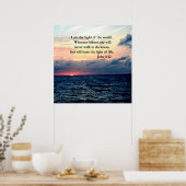 SCHÖNES JOHN 8:12 SONNENRISE-FOTO POSTER (Küche)