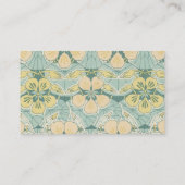 schönes Jugendstil-Blumenmuster Blume Visitenkarte (Rückseite)