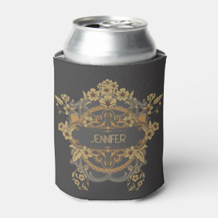 Schönes Jugendstil-Design mit Blume Dosenkühler