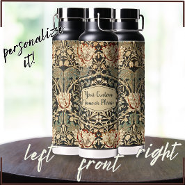 Schönes Jugendstil-Floral Damask Muster Trinkflasche