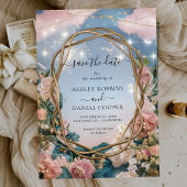 Schönes Jugendstil Save the Date Einladung