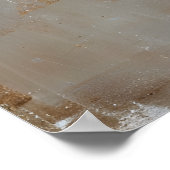 Schönes, junges Modemodell Florales Portrait Kunst Poster (Ecke)