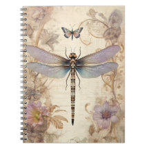 Schönes Junk Journal mit Dragonfly & Butterfly