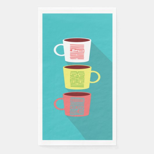 Schönes K Muster 3 Napkins Serviette (Vorderseite)