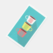 Schönes K Muster 3 Napkins Serviette (Ecke)