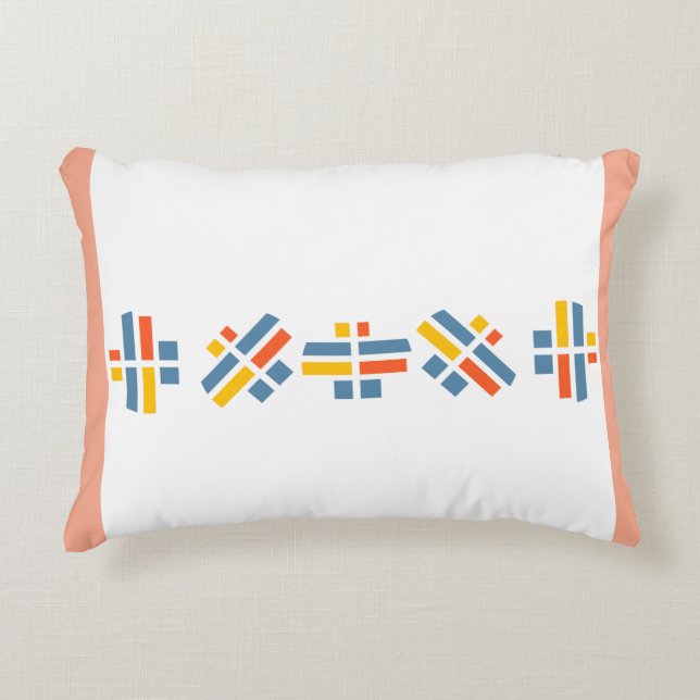 Schönes K-Muster Nr. 1 Kissen (Vorderseite)
