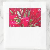 Schönes Kaleidoskop mit farbenfroher Rotmilch Rechteckiger Aufkleber (Tasche)