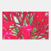 Schönes Kaleidoskop mit farbenfroher Rotmilch Rechteckiger Aufkleber (Vorderseite)