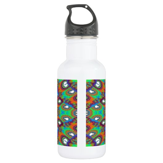 Schönes Kaleidoskop Trinkflasche (Rückseite)