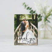 Schönes Kalligrafie-Skript Vielen Dank für Ihre Ho Postkarte (Stehend Vorderseite)